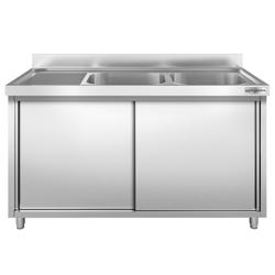 Diskbänksskåp PREMIUM - 1400x600mm - med 2 ho till höger