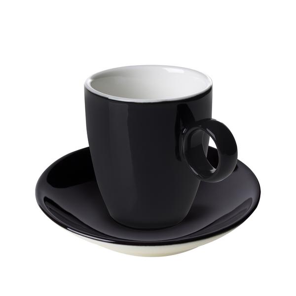 (6 pieces) BART COLOUR CAFE - Espresso cup - 65ml - Black
