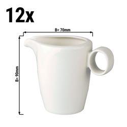 (12 pcs) Lux - Milk Jug - 150ml - Porcelain - Ivory - Dishwasher-safe; Microwave- and oven-safe; CE‑stamped