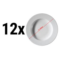 (12 db) PERA Fehér - Mély tányér - Ø 30 cm