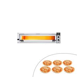 Commercial Single-Deck Electric Pizza Oven – 6x Ø34 cm - 500 °C - Manual Controls - 9.5 kW 400V 3N