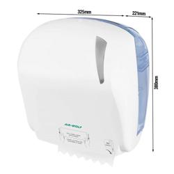 AIR-WOLF | Distributore di asciugamani in rotolo Autocut - Plastica ABS - Bianco