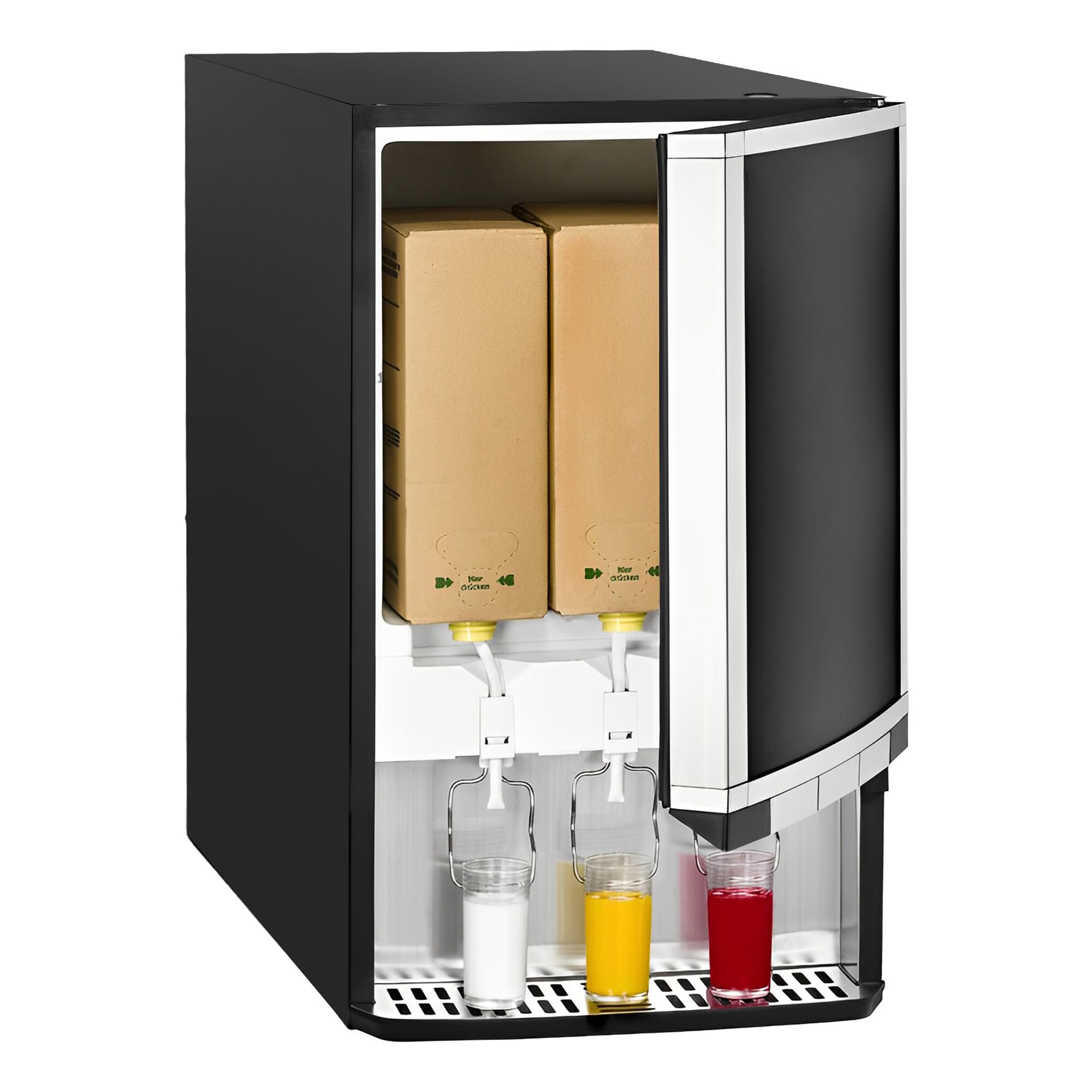 GASTRO-COOL | Réfrigérateur à boissons - 480mm - 65 L - 1 porte vitrée - éclairage LED - affichage digital de la température - Noir - 0 à +18 °C