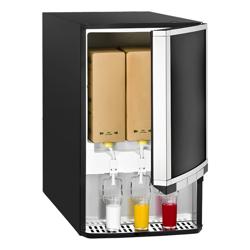 GASTRO-COOL | ثلاجة لموزعات المشروبات - 480 mm - 65 L - تحكم رقمي - باب مفصلي زجاجي & لوحة إضاءة إعلانية - أسود