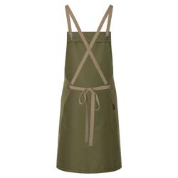 KARLOWSKY | Chef & Barista Bib Apron Urban Nature – Moss Green - 700x850 mm - Cross-back straps