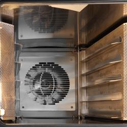 Elettrico Forno a convezione professionale per panetteria e pasticceria con vapore diretto - Touch screen - 10x EN 600x400 - incl. Armadio di lievitazione - Nero