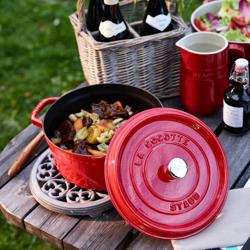 STAUB | SERVING - Onderzetter Lelie - 230mm - Gietijzer - Grafietgrijs