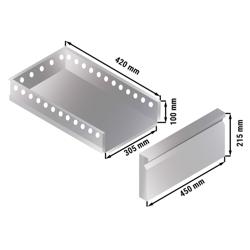 Cocktail voorbereidingstafel - werkbankmodel - 1200mm - 150L, 4 lades & 230V stopcontact