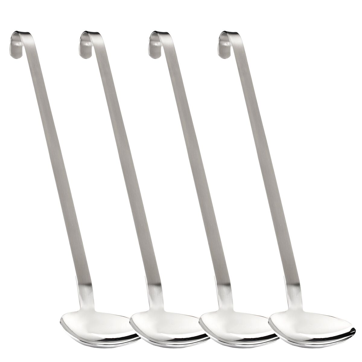 (4 pcs) Louche à sauce - Ø 63mm - Longueur : 380mm - Acier inoxydable