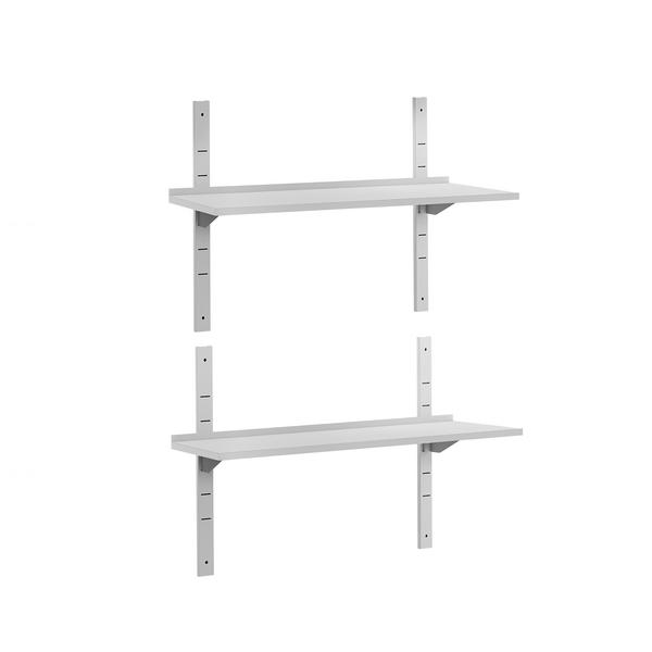 Dubbele RVS wandplank ECO - 1400x300mm