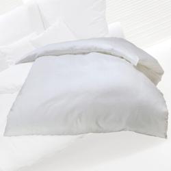 (10 Stück) Damast Bettbezug Linz - 140g/m²- 140x210cm - Weiß