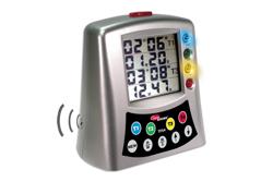 Digital Timer – 4-channel programmable - 4 alarm tones - large LED display - food-safe - CE marked