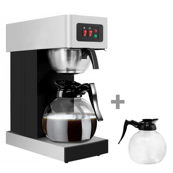 Aparat de cafea cu filtru - 1,8 litri - 2kW - incl. incl. 2 ulcioare de sticlă și 2 farfurii de încălzire
