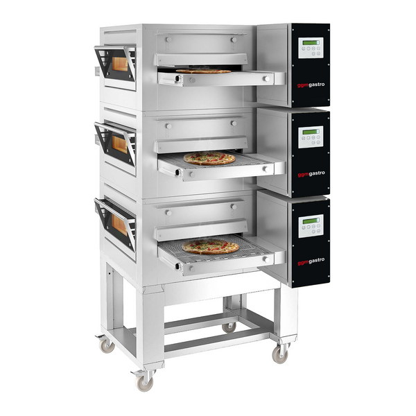 (3 Adet) Gazlı Konveyör Fırın - 1550 x 2000 mm - Dijital- Bant genişliği: 650mm- Alt Stand dahil