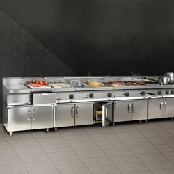 Kuchenka gazowa - 14 kW - 4 palnikowa- z podstawą z 2 drzwiczkami