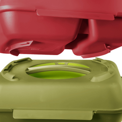 Caja para menús - 600 ml - sin divisiones - verde oliva/verde claro