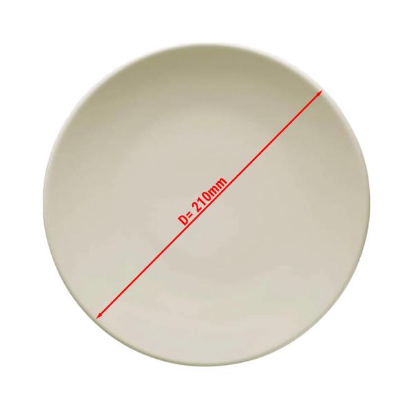 (12 sztuk) TEOS – talerz – płaski – Ø 210 mm – kremowy