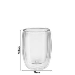 (2) ZWILLING | Sorrento Coffee Glasses – 200 ml - double‑walled borosilicate - handmade