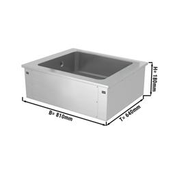 Inbouw ijsbak - 800mm - 2x GN 1/1 - 90L - crushed ice