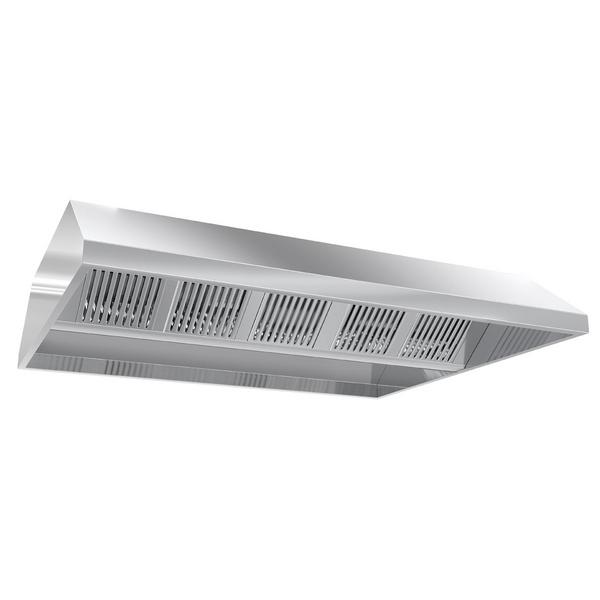 Commercial Ceiling-Mounted Extraction Canopy - 2800mm - with Baffle Filters - 2200mm Deep