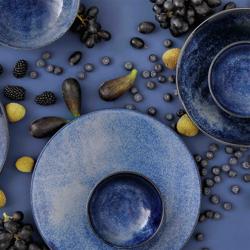 (24 pcs) KIRYU | Crockery Set - Porcelain - Ø275mm/Ø235mm/Ø220mm/Ø140mm - Blue
