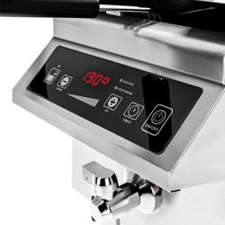 Fritadeira elétrica dupla de indução - 8+8L - 7,0kW - Controlo digital - com torneira de drenagem