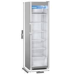 LIEBHERR | Vitrine réfrigérée à boissons PREMIUM - 441 litres - Avec 1 porte en verre et afficheur publicitaire - Gris