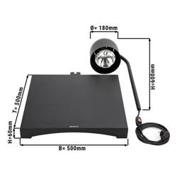 Lampada riscaldante per buffet a infrarossi - 250W - Cilindrica - Nero