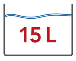 Cestello per friggitrice - 280x270x115mm, 15L - acciaio inox, manico in plastica ergonomico - compatibile con GFB479T-15 & GFB879T-15+15