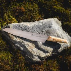 F. DICK | Vivum Bread Knife – 260 mm Serrated Blade - Birch Wood Handle - X50CrMoV15 Steel