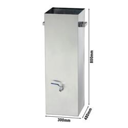 Tanque de limpeza para espetos de frango - 580 x 300 x 990 mm	