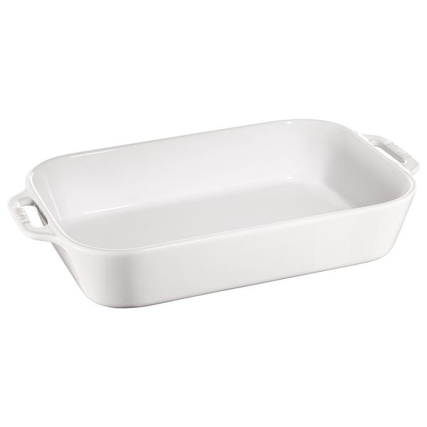 STAUB | CERAMIQUE - Ovenschaal - 340x240mm - Keramiek - Puur wit