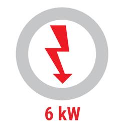 Inductiekookplaat - 400x700mm - 6,0 kW - 2 kookzones