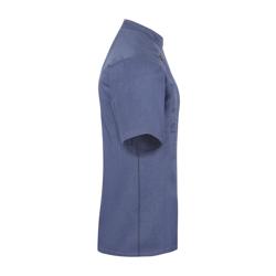 KARLOWSKY | Veste de cuisine manches courtes femme style jeans - Bleu Vintage - Taille : 38