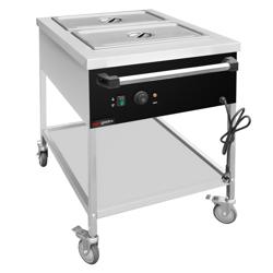 Commercial Heated Bain Marie Trolley ECO – 2x GN 1/1 - 100 mm - 13 L - 840x650x850 mm