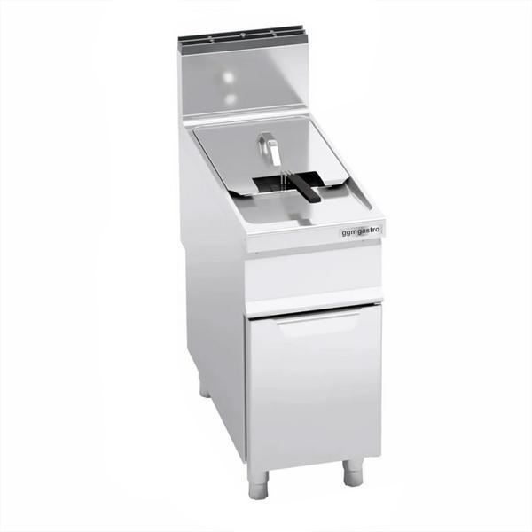 Gasfriteuse - 20 liter - 17,5 kW - mechanische bediening - met aftapkraan