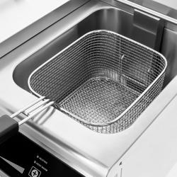 Induktions-Doppelfritteuse - 8+8 Liter - 7 kW - Ablasshahn