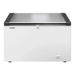 LIEBHERR frysbox med lock i rostfritt stål - 1,5 x 0,72 m - 404 liter