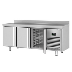 Koelwerkbank Premium PLUS - 1960x700mm - met 3 deuren & met achterwand