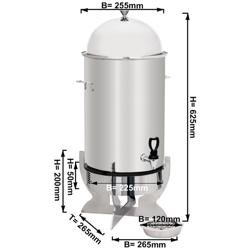 Heißgetränke-Dispenser - 5 Liter - mit Induktion - Chrom