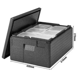 CAMBRO | Cam GoBox® Toploader – 610×430×270 mm – Black – 4h temp hold
