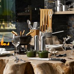 STAUB | SPECIALITIES - Set Fondue - Ø 200mm - Fonta - Negru