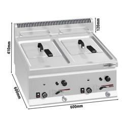 Fritadeira industrial a gás 8+8 litros (13,2 kW)