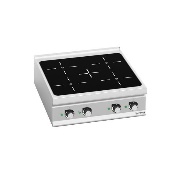 Bänkmodell Induktionsspis - PAOLO 900 - 800x900x320 mm - 20 kW - 4 värmezoner