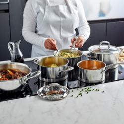DEMEYERE| Atlantis 7 Casserole with Lid – Ø 16 cm - 18/10 Stainless Steel - Induction Ready