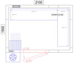 (2 szt.) Regał aluminiowo‑polipropylenowy - 1851x1195x1800mm - układ L - 4+4 półek przestawne - Nośność: 600kg
