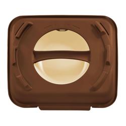 (20 stuks) Menuboxen - 600 ml - ongedeeld - Donkerbruin/Bruin