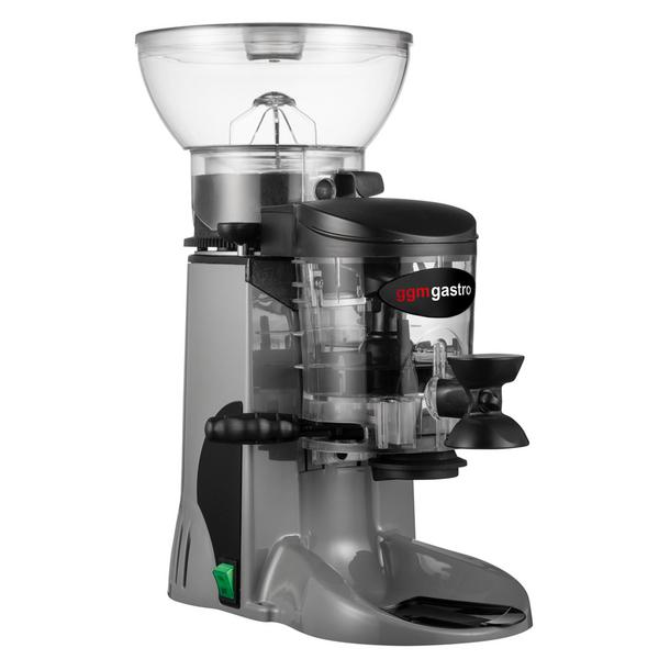 Moinho de café Profissional - 1kg de grãos - 77dB - Com doseador - Cinza