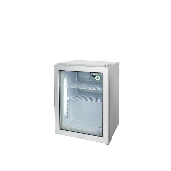 GASTRO-COOL | Minibar vriezer - 51 liter - 1 glazen deur - Zilver