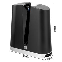 ZWILLING | V-Edge Knife Sharpener – Black - 80 mm - Ceramic V-rods - European & Japanese angles